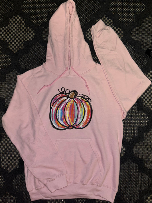 Abstract Pumpkin Hoodie