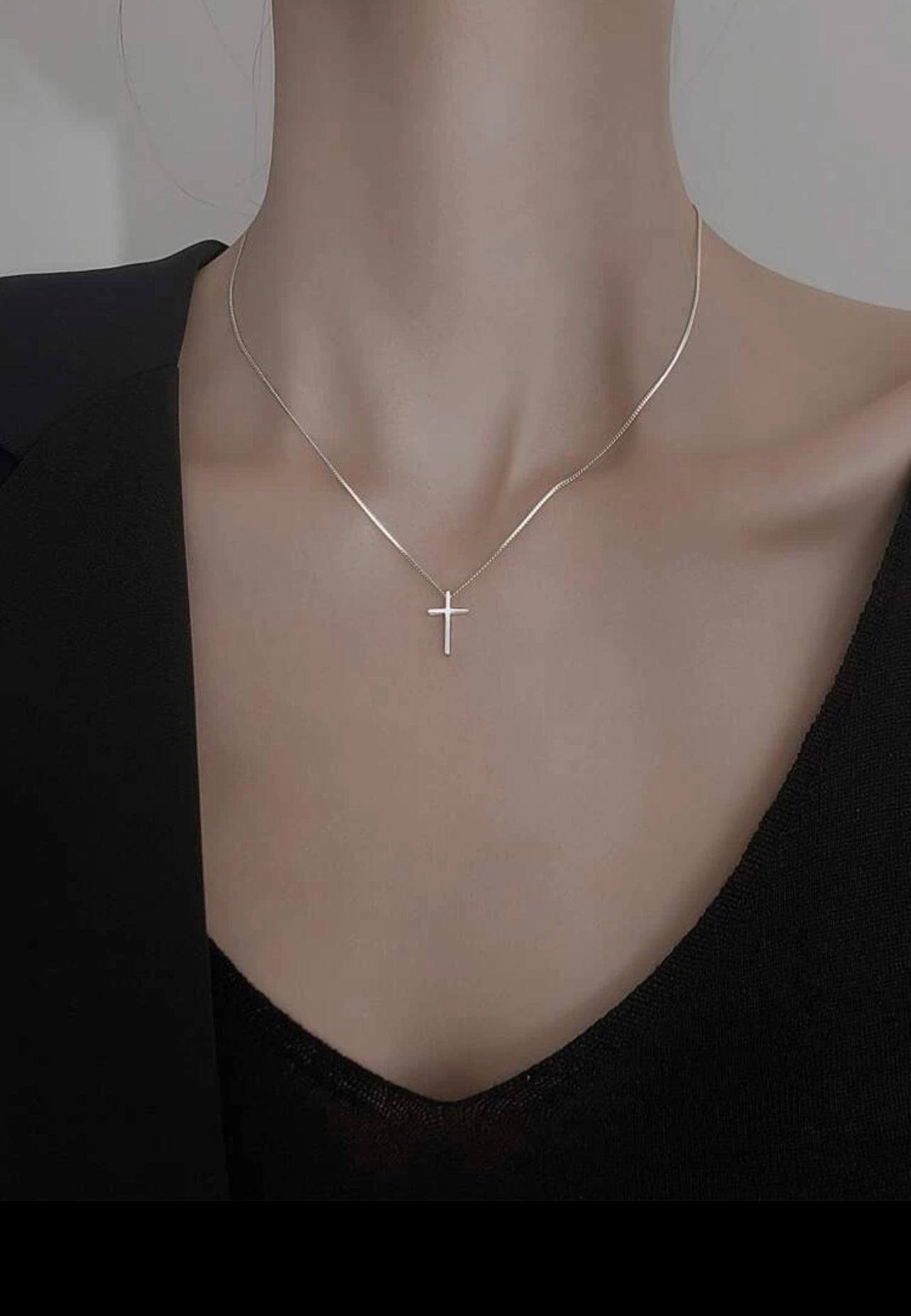 Silver Cross Necklace