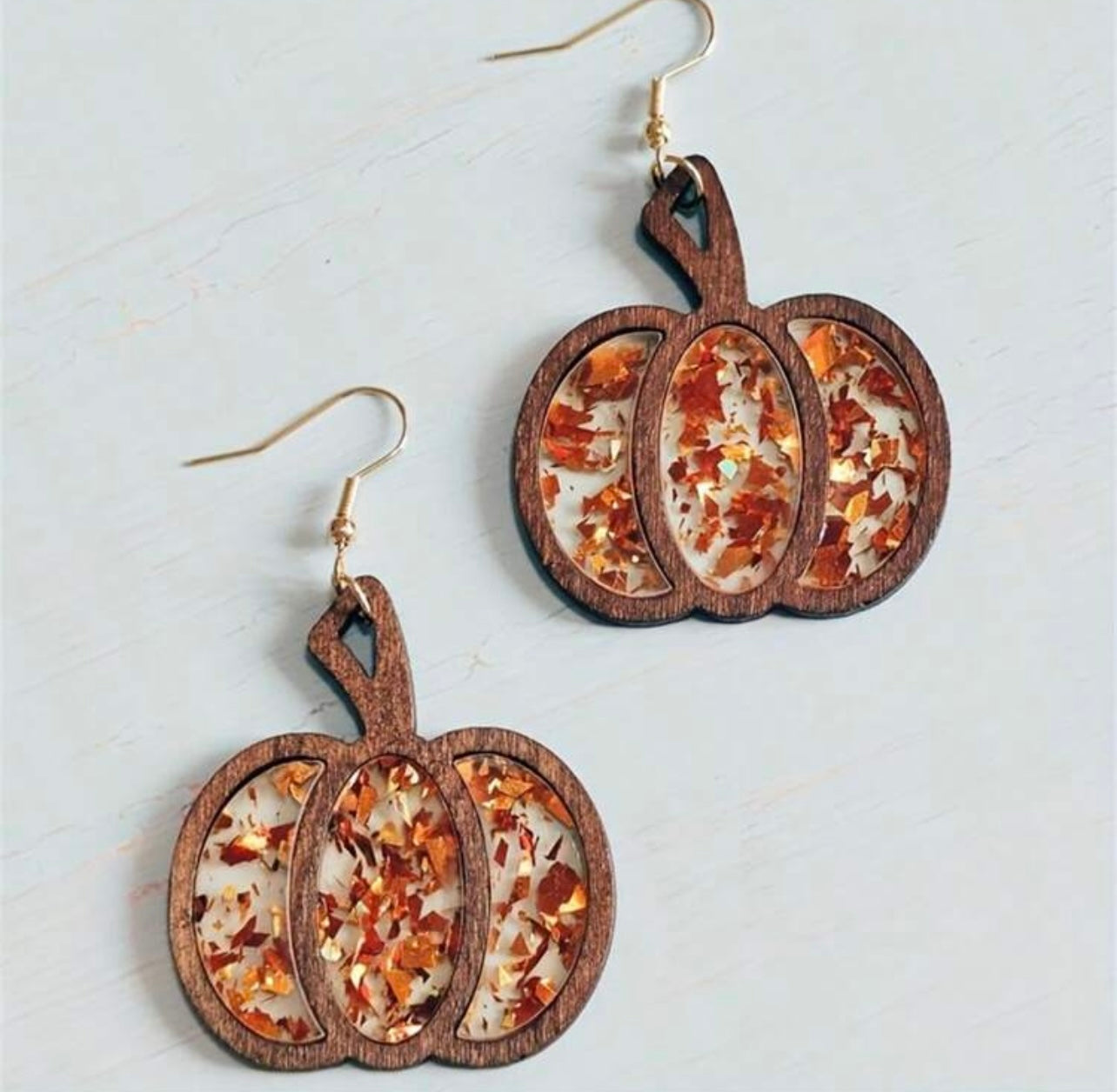 Regal Pumpkin Earrings